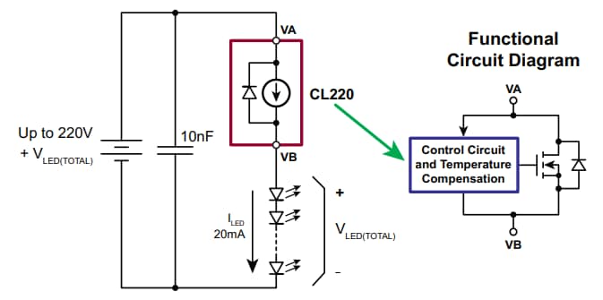 Microchip Technology CL220 LEDドライバ