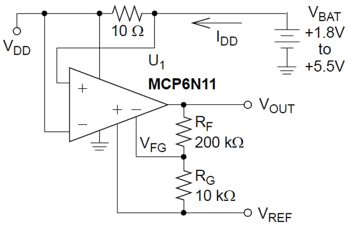 Microchip Technology MCP6N11 シングル計装アンプ