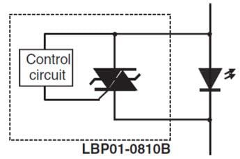 Block Diagram - STMicroelectronics LBP01 LED Bypass Protection Devices