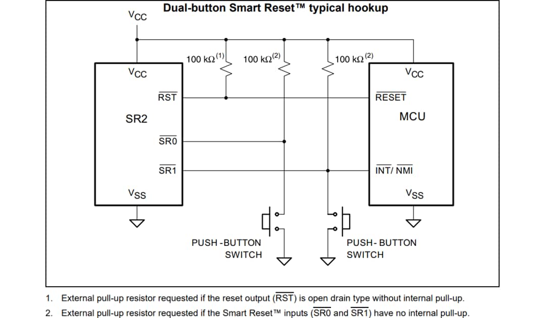 アプリケーション回路図 - STMicroelectronics SR2スイッチIC