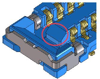 機械図面 - Molex SlimStack™SSB6基板対基板用コネクタ