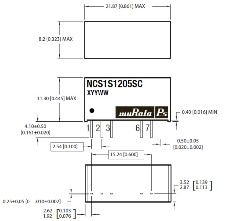 Murata Power Solutions ムラタパワーソリューションズNCS1シリーズ DC/DCコンバータ