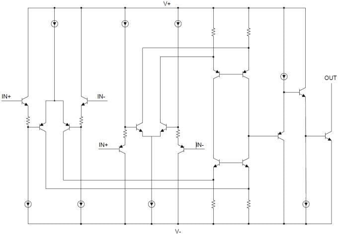 ブロック図 - Texas Instruments TLV170x MicroPowerコンパレータ