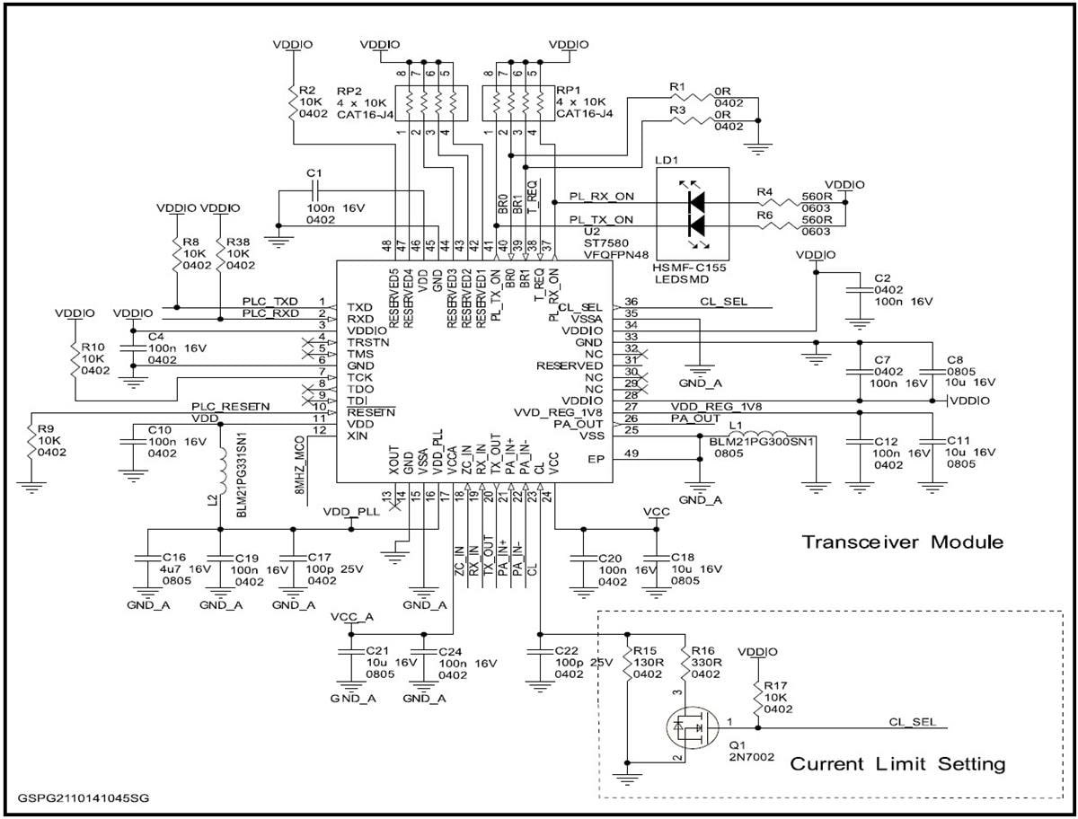 回路図 - STMicroelectronics STEVAL-IHP007V1評価ボード
