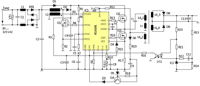 Infineon Technologies ICL5101 LED共振コントローラIC