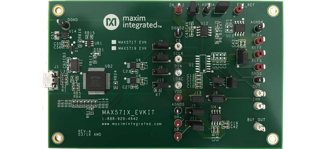 Analog Devices / Maxim Integrated MAX5717EVKIT/MAX5719EVKIT評価キット