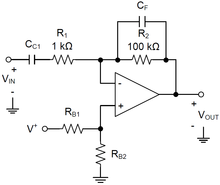 回路図 - Texas Instruments LMV55x/LMV55x-Q1 Micropower RROアンプ