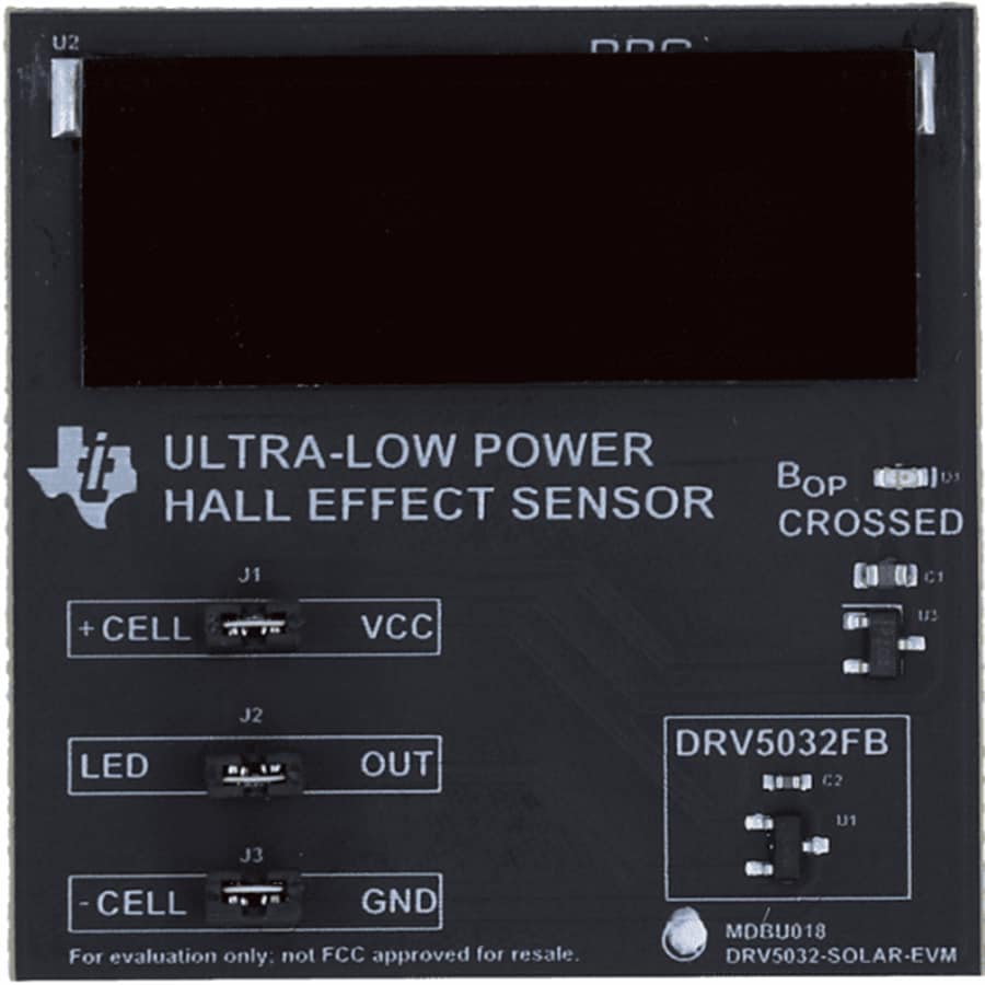 機械図面 - Texas Instruments DRV5032-SOLAR-EVM評価モジュール（EVM）