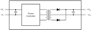ブロック図 - Texas Instruments DCH01ミニチュア絶縁DC/DCコンバータ