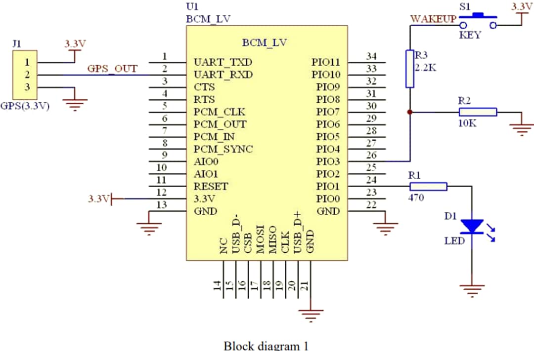 Block Diagram - OSEPP Electronics HC-06 BLUETOOTH® Module