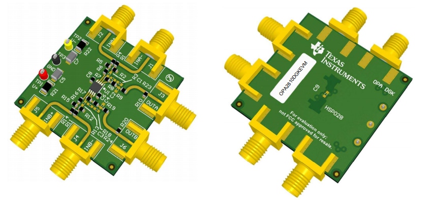 チャート - Texas Instruments OPA2810DGKEVM評価モジュール
