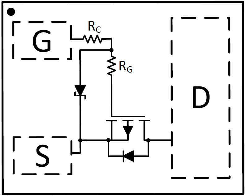 アプリケーション回路図 - Texas Instruments CSD25501F3–20V 64mΩ、PチャンネルFemtoFET™ MOSFET