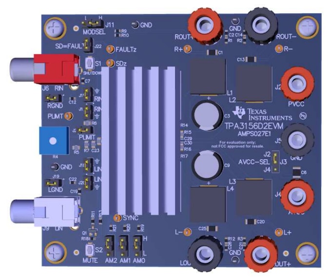 チャート - Texas Instruments TPA3156D2EVM評価モジュール