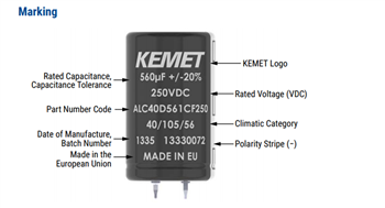 KEMET 高信頼性スナップイン電解コンデンサ
