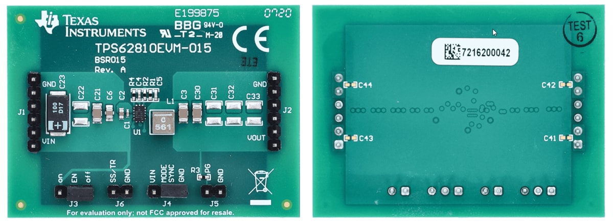 Texas Instruments TPS62810EVM-015評価モジュール