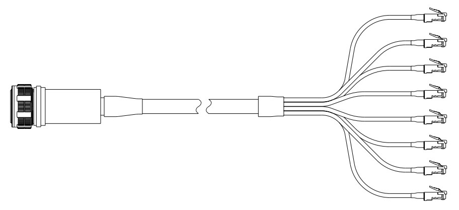 Amphenol Aerospace オクタル1000BASE-T to SGMIIコンバータ