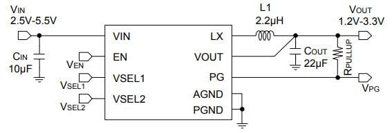 アプリケーション回路図 - ROHM Semiconductor 超低Iqバックコンバータ