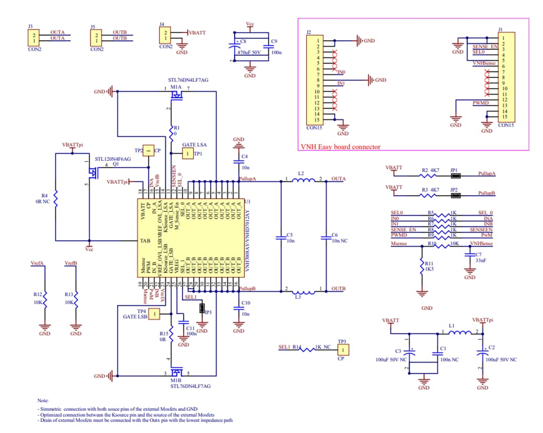 STMicroelectronics EV-VNHD7008AY評価ボード