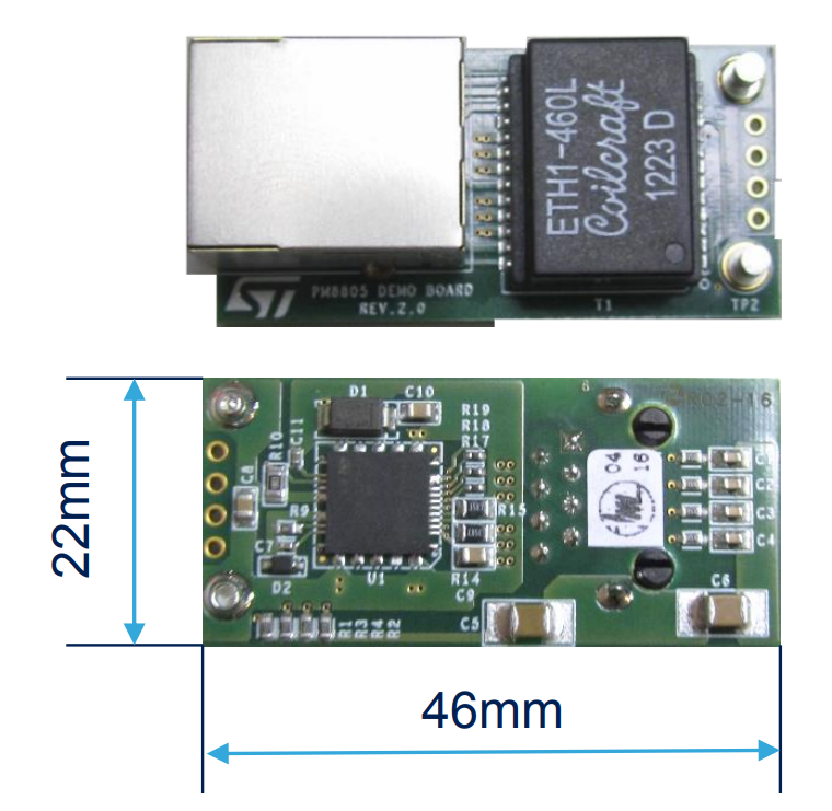 チャート - STMicroelectronics STEVAL-POE001V1 PoE PD評価ボード