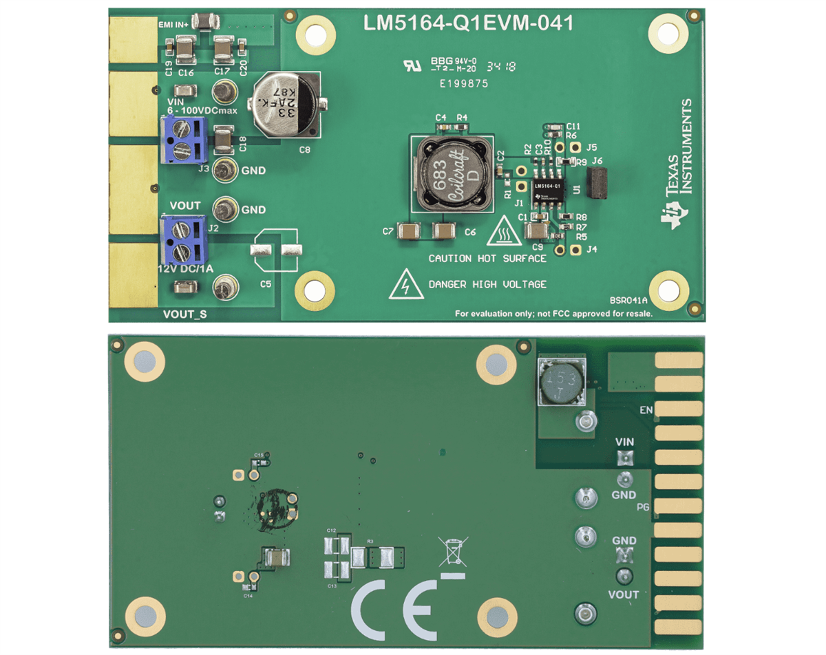 Texas Instruments LM5164-Q1EVM-041コンバータ評価モジュール
