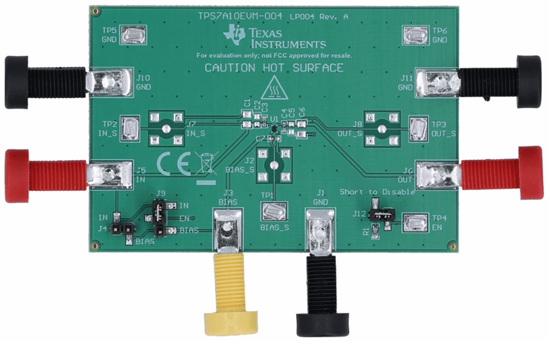 機械図面 - Texas Instruments TPS7A10EVM-004評価モジュール（EVM）