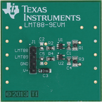 機械図面 - Texas Instruments LMT8x評価モジュール