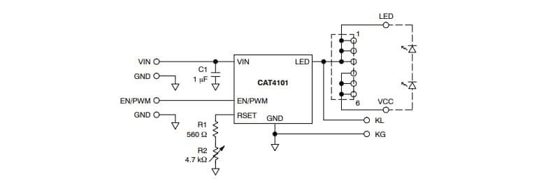 onsemi CAT4101AEVB評価ボード