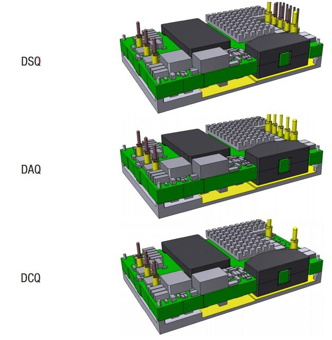 Murata Power Solutions DSQ/DAQ/DCQシリーズ600WDC-DCコンバータ