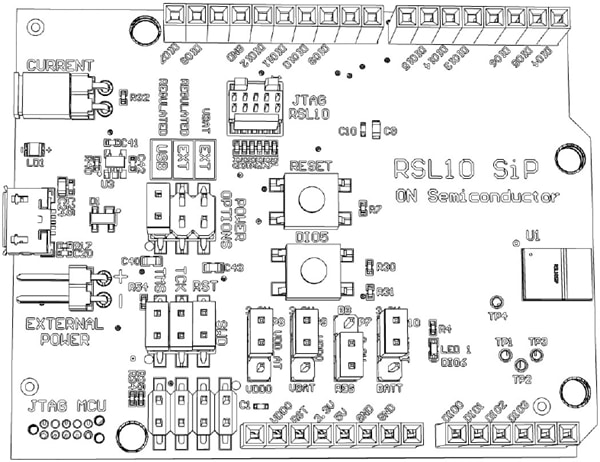 onsemi RSL10 SiP評価ボード（RSL10−SIP−001GEVB）