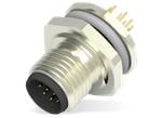 TE Connectivity M12 PCBパネル・コネクタ（8ピン、12ピン）