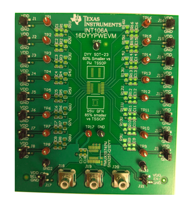 ロケーション回路 - Texas Instruments 16DYYPWEVM試験ボード