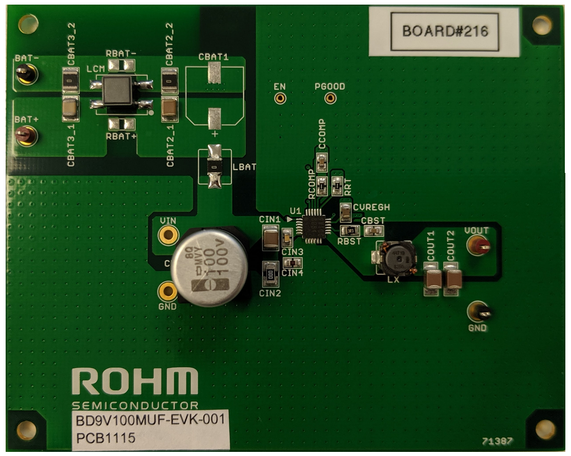 ロケーション回路 - ROHM Semiconductor BD9V100MUF-EVK-001評価ボード
