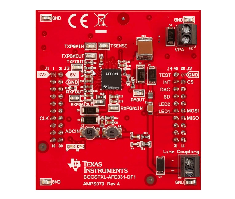 ロケーション回路 - Texas Instruments BOOSTXL-AFE031-DF1 SunSpec互換BoosterPack™