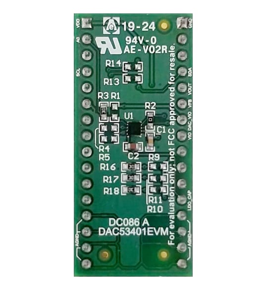 ロケーション回路 - Texas Instruments DAC53401EVM評価モジュール