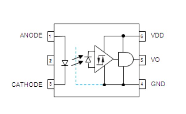 機械図面 - onsemi FOD848x光絶縁IPM
