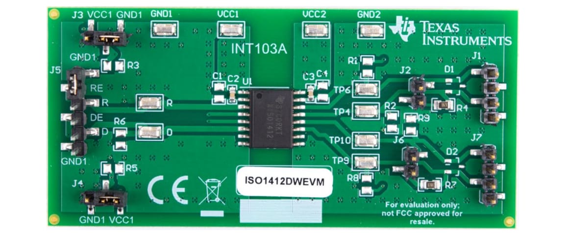 ロケーション回路 - Texas Instruments ISO1412DWEVM評価モジュール
