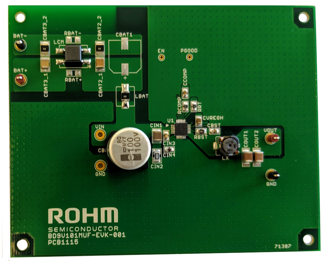 ROHM Semiconductor BD9V101MUF-EVK-001評価ボード