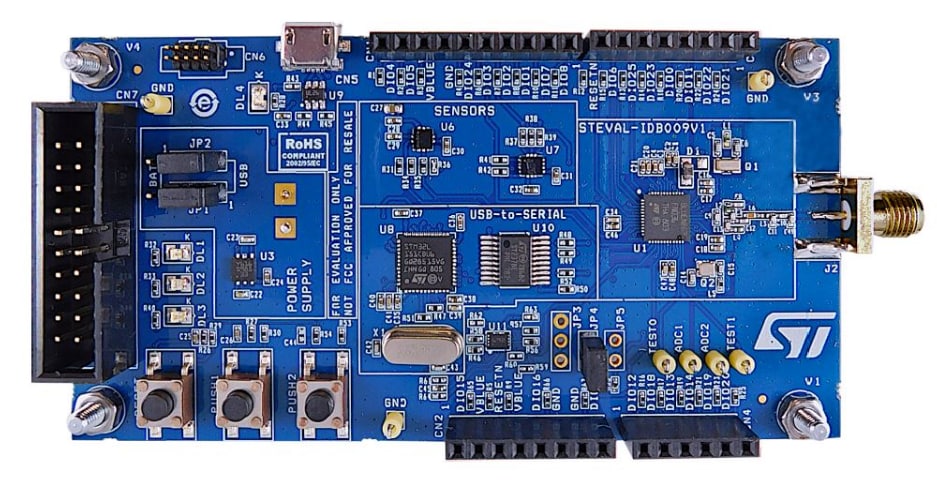 ロケーション回路 - STMicroelectronics STEVAL-IDB009V1評価プラットフォーム