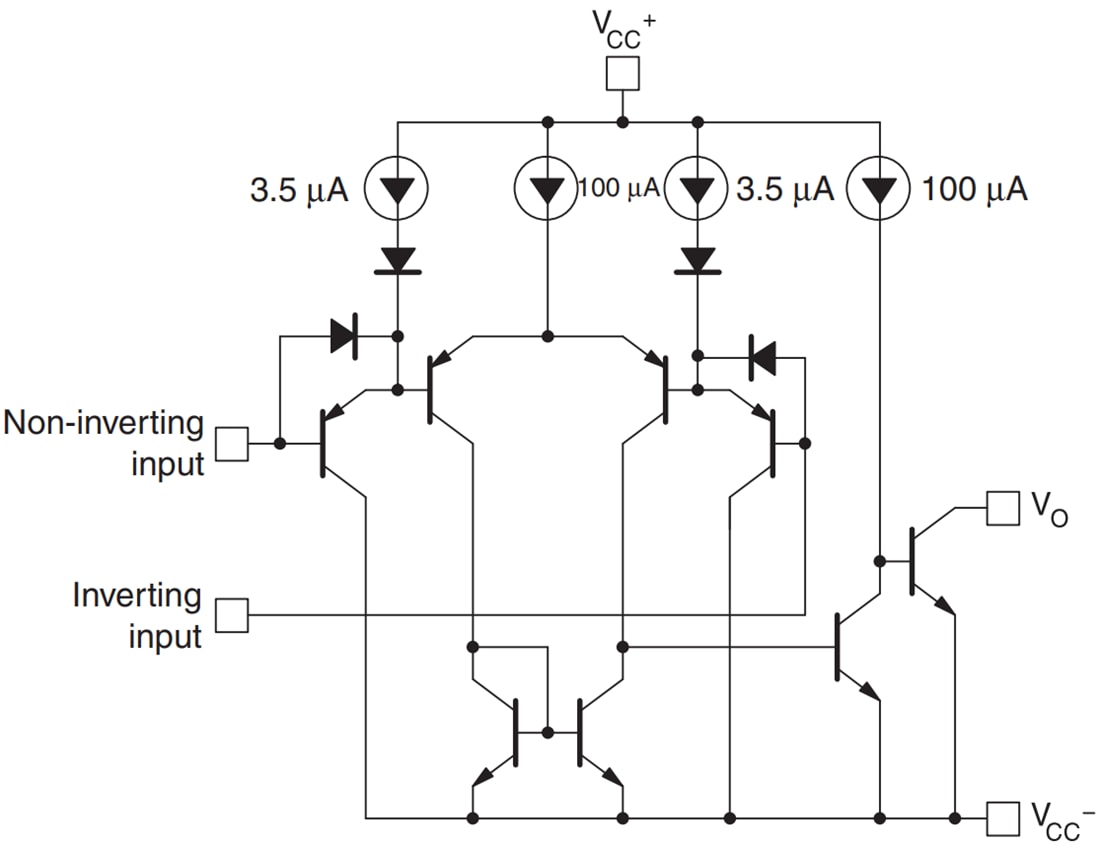 回路図 - STMicroelectronics LM2903低消費電力デュアル電圧コンパレータ