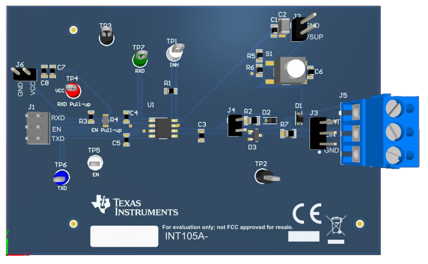 ロケーション回路 - Texas Instruments TLIN1021DEVM評価モジュール