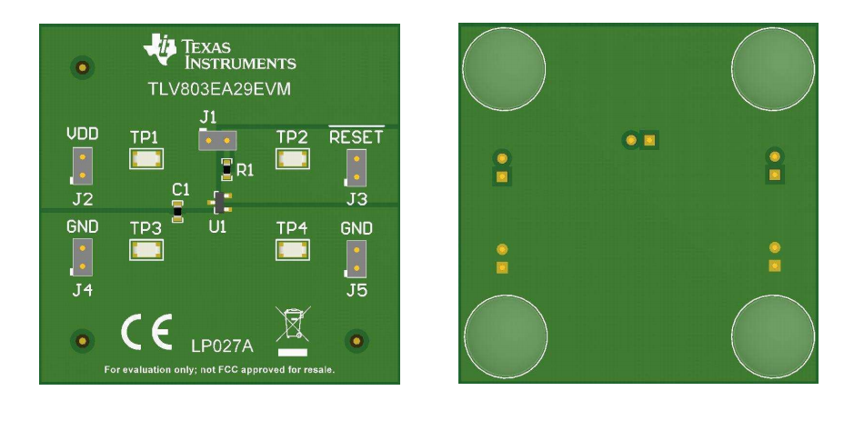 ロケーション回路 - Texas Instruments TLV803EA29EVM評価モジュール