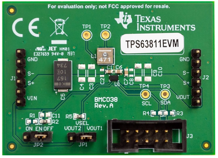 Texas Instruments TPS6381xEVM評価モジュール