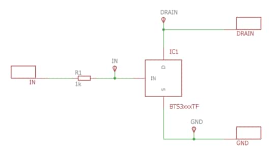 回路図 - Infineon Technologies BTS3125TFデモボード
