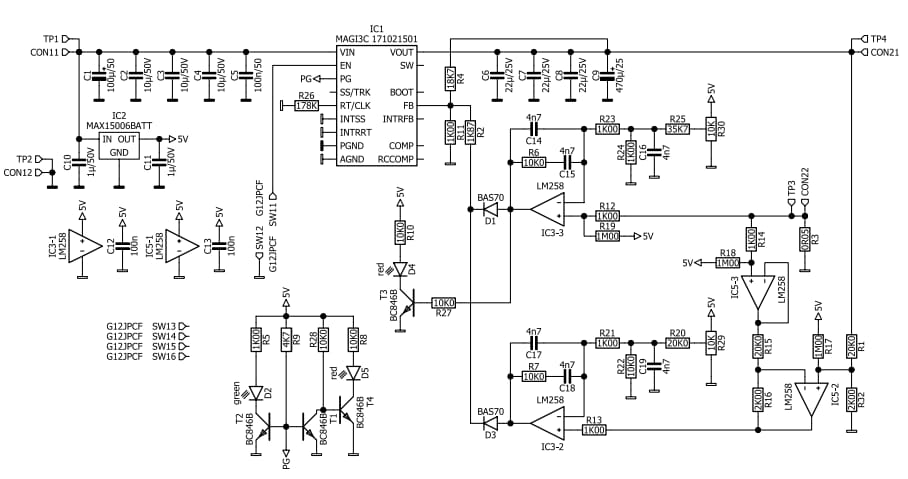 回路図 - Würth Elektronik MagI3C電源リファレンス設計評価ボード