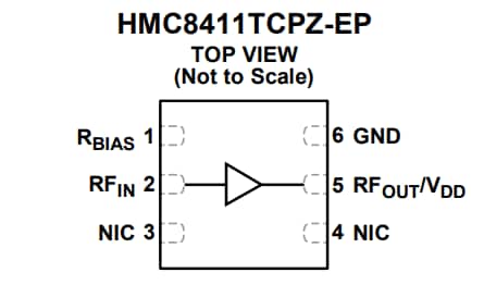ブロック図 - Analog Devices Inc. HMC8411低ノイズアンプ