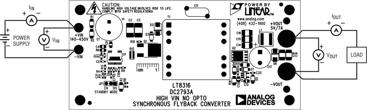 機械図面 - Analog Devices Inc. DC2793Aデモ回路ボード