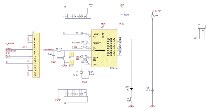 STMicroelectronics VNQ7E100AJ評価ボード