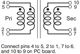 Coilcraft YA9280フライバックトランス