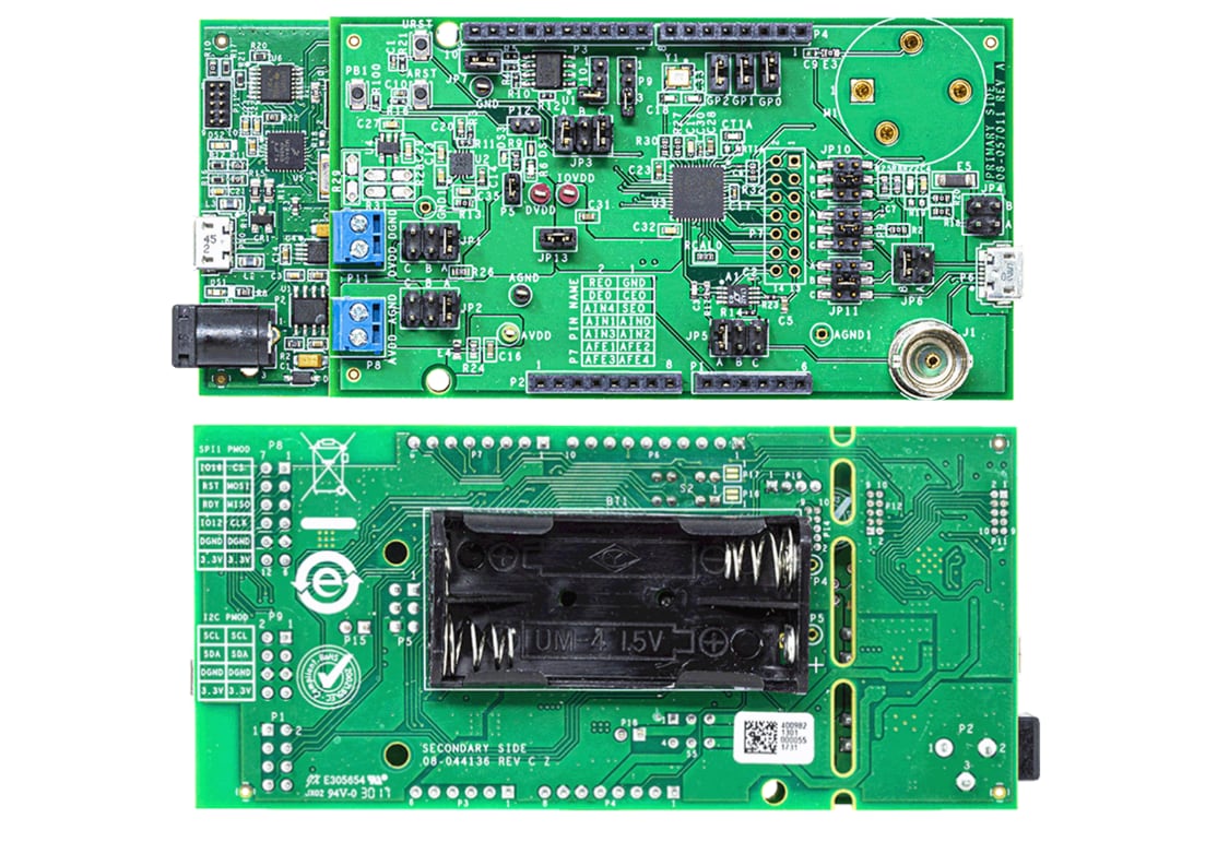 ロケーション回路 - Analog Devices Inc. EVAL-AD5941電気化学評価ボード