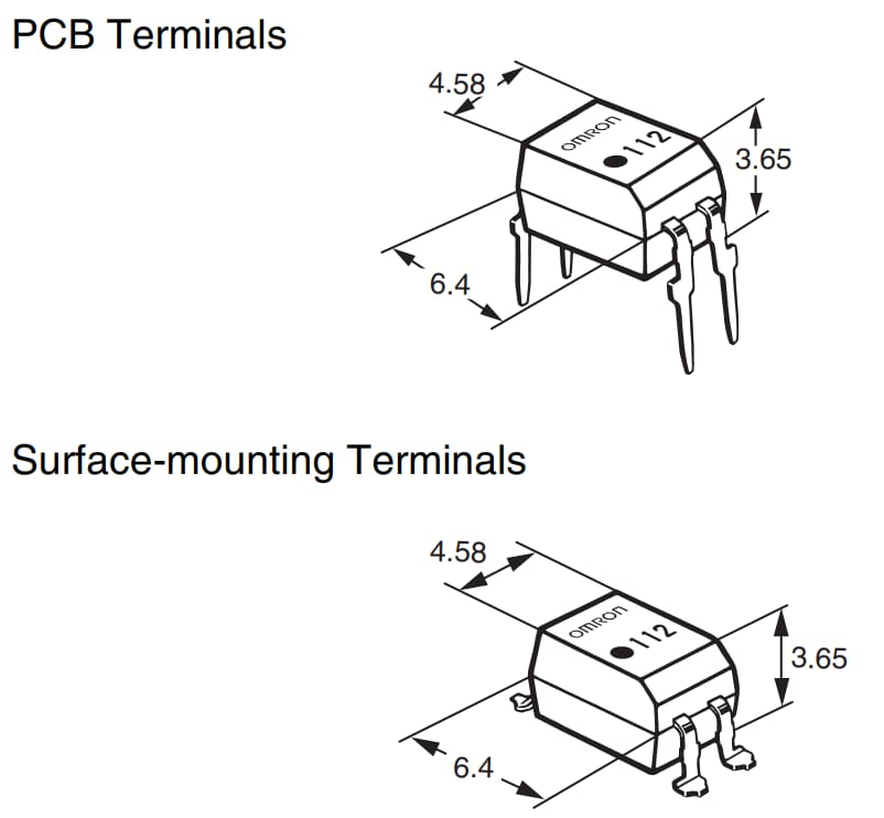 Omron Electronics G3VM-AR & G3VM-DR MOSFETリレー